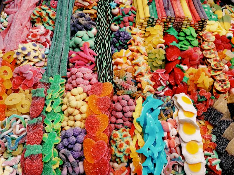 Assorted-color fruits on display