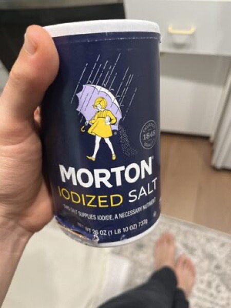 Morton Iodized Salt package
