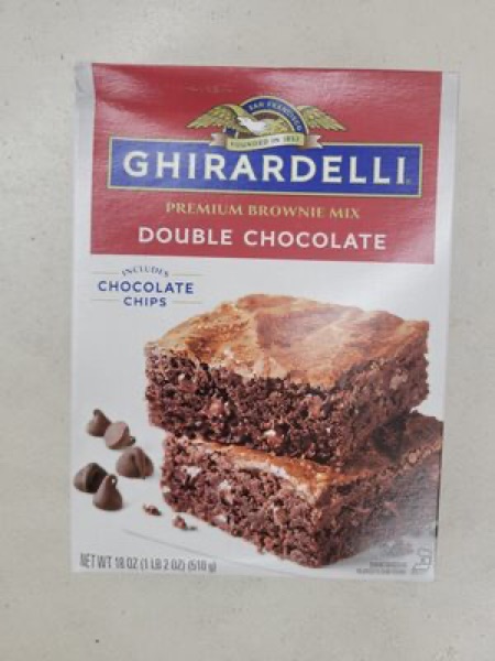 Ghirardelli Double Chocolate Premium Brownie Mix package