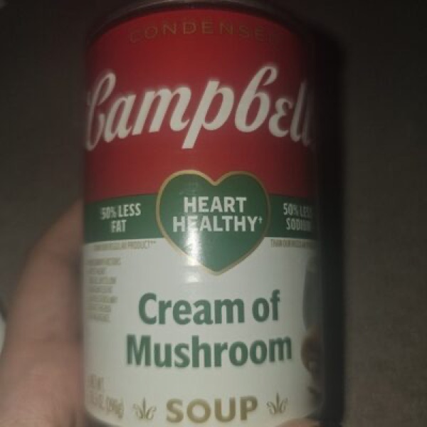 Campbell's Condensed Cream of Mushroom Soup package