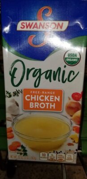 Swanson Unsalted Chicken Broth package