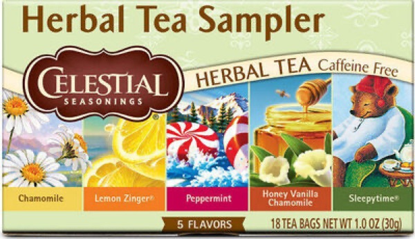 Celestial Seasonings Herbal Tea Sampler Variety Pack package