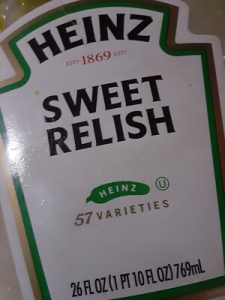 Heinz Sweet Relish package